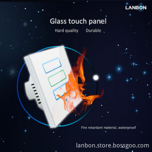 US/AU/UK/EU Type Crystal Glass Panel Touch Light Wall Switch & Remote Control Smart your Home